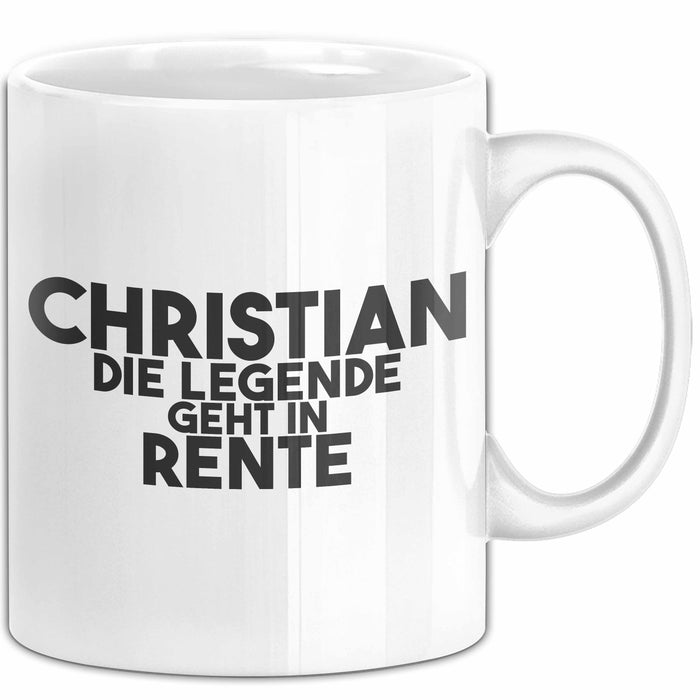 Christian Tasse Christian – Die Legende Geht In Rente Geschenk