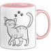 Katzen Tierliebhaber Tasse Geschenk Lustige Geschenkidee Spruch Rosa Trendation
