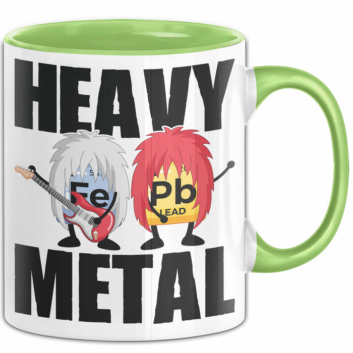 Punk Rock Metal Chemiker Tasse Geschenk Lustiger Spruch Musiker Wissenschaft Grün Trendation