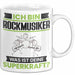 Rockmusiker Tasse Geschenk für Rockmusiker Geburtstag Lustiger Spruch Kaffee-Becher Was Ist Deine Superkraft Weiß Trendation