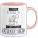 Katzenzüchterin Tasse Geschenk Becher Stark Attraktiv Furchtlos Katzenzüchterin Lustige Geschenkidee Rosa Trendation