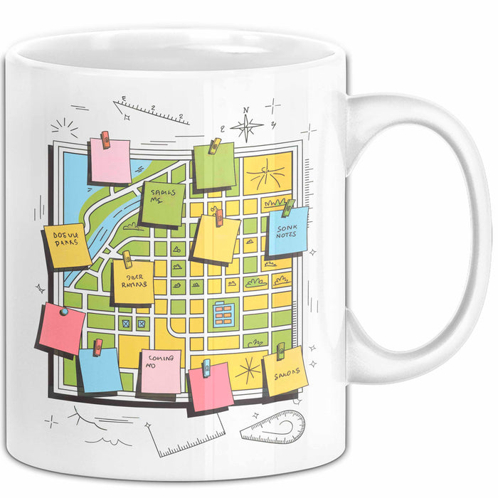 Stadtplaner Tasse Geschenk Lustige Geschenkidee Spruch Für Stadt Denker Weiß Trendation