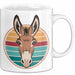 Retro Esel Tasse Geschenk Lustige Geschenkidee Spruch Weiß Trendation
