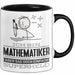 Mathematiker Geschenk Tasse Ich Bin Mathematiker Aber Sag Doch Einfach Superheld Lustige Geschenkdiee für Mathematiker Kaffee-Becher Schwarz Trendation