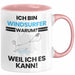 Windsurfer Geschenk Tasse Lustiger Spruch Ich Bin Windsurfer Warum Weil Ich Es Kann Geschenkidee Bester Windsurfer Geburtstag Kaffee-Becher Rosa Trendation