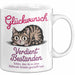 Schüler Abschluss Tasse Geschenk Lustige Geschenkidee Spruch Glückwunsch Verdient Bestanden Weiß Trendation