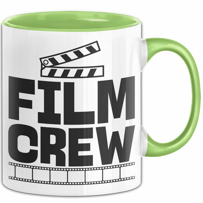 Film-Crew Tasse Geschenk Fime-Macher Geschenkidee Becher Grün Trendation