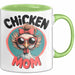 Huhn Tier Bauer Tasse Becher Geschenk Lustige Geschenkidee Spruch Hühnermama Grün Trendation