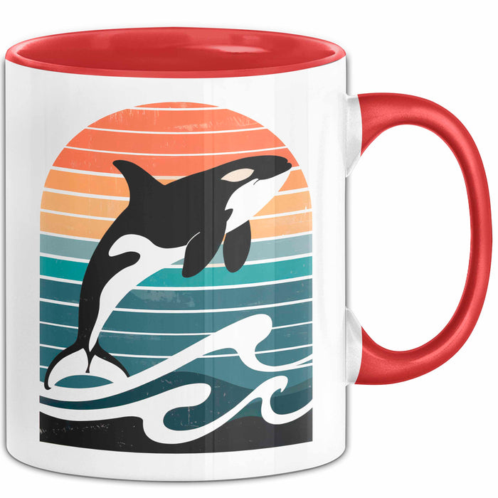Wal Tier Tasse Geschenk Lustige Geschenkidee Spruch Rot Trendation