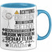 Musikwissenschaftler Geschenk Tasse Lustiger Spruch Erheben Sie Sich Der Musikwissenschaftler Betritt den Raum Blau Trendation
