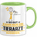 Tierarzt Geschenk Tasse So Gut Kann Nur Ein Tierarzt Aussehen Geschenkidee Kaffee-Becher Grün Trendation