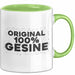 Gesine Tasse Original 100% Gesine Geschenk Grün Trendation