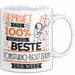 Beste Tonstudio-Besitzerin Der Welt Tasse Geschenk für Eine Tonstudio-Besitzerin Geprüft Und Sicher Geschenkidee Geburtstag Weihnachten Weiß Trendation