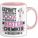 Chemiker Geschenk Lustiger Spruch für Chemiker Geschenkidee Bester Chemiker Der Welt Rosa Trendation