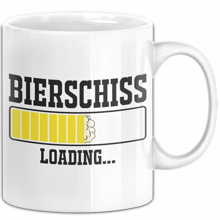 Bierschiss Loading Tasse Geschenk Der Morgen Danach Weiß Trendation