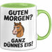 Morgen Tasse Geschenk Guten Morgen Ganz Duennes Eis Geschenkidee Lustig Grün Trendation