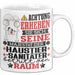 Haustiersanitäter Geschenk Tasse Lustiger Spruch Erheben Sie Sich Der Haustiersanitäter Betritt den Raum Weiß Trendation