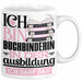 Buchbinderin Ausbildung Start Geschenk Tasse Ich Bin Buchbinderin In Der Ausbildung Ich Darf Das Kaffee-Becher Geschenkidee Weiß Trendation