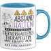 Tierverhaltenstherapeutin Tasse Geschenk Lustig Abstand Halten Hochleistungs-Tierverhaltenstherapeutin Mit Drang Zur Perfektion Bei Der Arbeit Blau Trendation