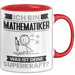 Mathematiker Tasse Geschenk für Mathematiker Geburtstag Lustiger Spruch Kaffee-Becher Was Ist Deine Superkraft Rot Trendation