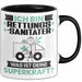 Rettungssanitäter Tasse Geschenk für Rettungssanitäter Geburtstag Lustiger Spruch Kaffee-Becher Was Ist Deine Superkraft Schwarz Trendation