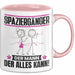 Spaziergänger Tasse Geschenk für Spaziergänger Der Mann Der Alles Kann Geschenkidee zum Geburtstag Rosa Trendation