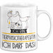 Geschenk für Tierphysiotherapeutin Tasse Lustige Geschenkidee Geburtstag Ich Bin Tierphysiotherapeutin Ich Darf Das Weiß Trendation