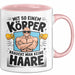 Glatzkopf Männer Tasse Geschenkidee Du Brauchst Keine Haare Rosa Trendation