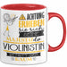 Violinistin Tasse Geschenk Lustiger Spruch Bitte Erheben Sie Sich Seine Majestät Die Violinistin Betritt Den Raum Rot Trendation