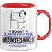 Musiktechniker Geschenk Tasse So Gut Kann Nur Ein Musiktechniker Aussehen Geschenkidee Kaffee-Becher Rot Trendation