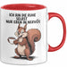 Sarkastisches Eichhörnchen Sarkasmus Tasse Geschenk Lustige Geschenkidee Spruch Ich Bin Die Ruhe Selbst Nur Eben In Nervös Rot Trendation