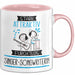 Singer-Songwriterin Tasse Geschenk Becher Stark Attraktiv Furchtlos Singer-Songwriterin Lustige Geschenkidee Rosa Trendation