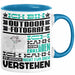 Outdoor-Fotograf Geschenk Kaffee-Tasse Geschenkidee für Outdoor-Fotograf Ich Bin Outdoor-Fotograf Ich Kann Es Dir Erklären Jedoch Nicht Für Dich Verstehen Spruch Lustig Blau Trendation