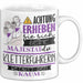 Kletterführerin Tasse Geschenk Lustiger Spruch Bitte Erheben Sie Sich Seine Majestät Die Kletterführerin Betritt Den Raum Weiß Trendation