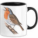 Rotkehlchen Vogel Beobachtet Singvögel Tasse Geschenk Lustige Geschenkidee Spruch Schwarz Trendation