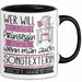 Songtexterin Tasse Geschenk Spruch Wer Will Schon Prinzessin Sein Wenn Man Auch Songtexterin Sein Kann Trendation