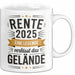 Rentner Pensionär Sarkasmus Tasse Geschenk Lustige Geschenkidee Spruch Rente 2025 Eine Legende Verlässt Das Gelände Weiß Trendation