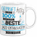 Beste Jazz-Enthusiastin Der Welt Tasse Geschenk für Eine Jazz-Enthusiastin Geprüft Und Sicher Geschenkidee Geburtstag Weihnachten Weiß Trendation