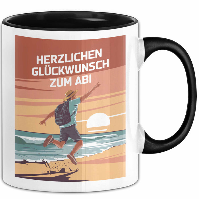 Schüler Abschluss Tasse Geschenk Lustige Geschenkidee Spruch Herzlichen Glückwünsche Zum Abi Trendation