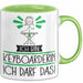 Geschenk für Keyboarderin Tasse Lustige Geschenkidee Geburtstag Ich Bin Keyboarderin Ich Darf Das Grün Trendation