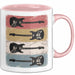 Gitarre Musik Retro Musiker Gitarrist Tasse Geschenk Lustige Geschenkidee Spruch Rosa Trendation