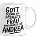 Andrea Tasse Geschenk Gott Formte Die Perfekte Frau Andrea Geschenkidee Weiß Trendation