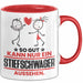 Stiefschwager Geschenk Tasse So Gut Kann Nur Ein Stiefschwager Aussehen Geschenkidee Kaffee-Becher Rot Trendation