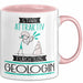 Geologin Tasse Geschenk Becher Stark Attraktiv Furchtlos Geologin Lustige Geschenkidee Rosa Trendation