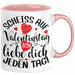 Valentinstag Tasse Geschenk für Ihn Sie Männer Für Paare Freundin Geschenkidee Kaffee-Becher Liebe Ich Liebe dich Jeden Tag Rosa Trendation