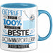 Beste Schwimmsportlerin Der Welt Tasse Geschenk für Eine Schwimmsportlerin Geprüft Und Sicher Geschenkidee Geburtstag Weihnachten Blau Trendation