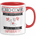Rodeo-Cowgirl Und Prinzessin Tasse Geschenk Für Eine Rodeo-Cowgirl Geburtstag Was Ist Deine Superkraft Rot Trendation