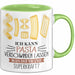Nudel-Liebhaber Tasse Geschenk Ich Kann Pasta Verschwinden Lassen Was Ist Deine Superkraft Becher Geschenkidee Nudel Kaffee-Becher Grün Trendation