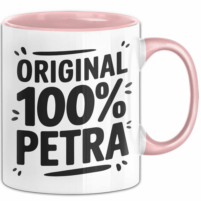 Petra Tasse Geschenk Original 100% Petra Geschenkidee Geburtstag Rosa Trendation