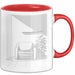 Minimalistischer Dekorateur Tasse Geschenk Lustige Geschenkidee Spruch Für Klare Räume Liebhaber Rot Trendation